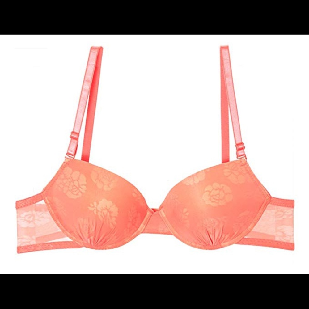 MAKE AN OFFER Floral Burnout Demi wired bra w/ removable straps - Picture 3 of 5